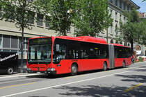 Mercedes Citaro 851, fährt als Dienstfahrt durch die Bundesgasse. Die Aufnahme stammt vom 25.06.2019.