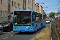 VGG Reichelsheim Mercedes Citaro 1 Facelift G als SEV Linie für die VGF U-Bahn Linien U1 U2 U3 und U8 am 06.07.19 in Frankfurt Eschersheim 