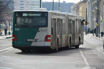 Am 02.04.2018 fuhr P-AV 990 auf der Linie 695. Aufgenommen wurde ein MAN Lion's City / Potsdam, Platz der Einheit.