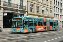 Mercedes Citaro 7052 mit der easy Jet Werbung, auf der Linie 50, fährt zur Haltestelle Brausebad. Die Aufnahme stammt vom 15.06.2019.