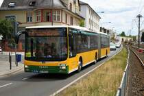 Martin Becker MAN Lions City G als SEV Linie für die VGF U-Bahn Linien U1 U2 U3 und U8 am 06.07.19 in Frankfurt Eschersheim 