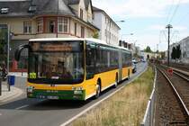 Martin Becker MAN Lions City G als SEV Linie für die VGF U-Bahn Linien U1 U2 U3 und U8 am 06.07.19 in Frankfurt Eschersheim 