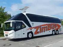Neoplan Starliner von Zimmermann Reisen aus Deutschland im Stadthafen Sassnitz am 23.05.2016
