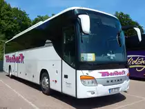 Setra 416 GT-HD von Ebenbeck aus Deutschland im Stadthafen Sassnitz am 27.05.2016
