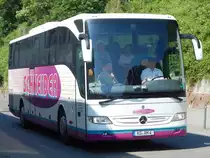 Mercedes Tourismo von Schneider aus Deutschland im Stadthafen Sassnitz am 03.06.2016