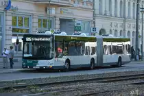 Am 26.07.2018 fuhr P-AV 942 auf der Linie 695 durch Potsdam. Aufgenommen wurde ein MAN Lion's City G / Potsdam, Platz der Einheit.