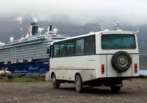 MAN Expeditionsbus am 14.06.19 in Seydisfjördur