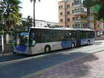 24.11.08,MB-CITARO der EMT Nr.234 an der Platja de Palma auf Mallorca/Spanien.