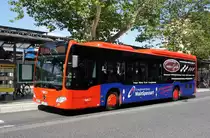 Bus Aschaffenburg / Verkehrsgemeinschaft am Bayerischen Untermain (VAB): Mercedes-Benz Citaro C2 LE Ü von WF-Reisen / Omnibus-Reisedienst Winfried Flaschenträger, aufgenommen im Juni 2019 am Hauptbahnhof in Aschaffenburg.