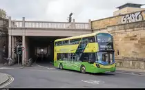 Go North East Wright Bus als  Angel  Newcastle upon Tyne - Chester-le-Street am 27. April 2019 beim Verlassen der High Level Bridge in Gateshead.