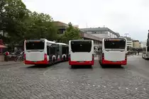 Drei mal Hochbahn Hamburg Mercedes Benz Citaro am 15.07.19 in Altona 