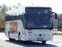 Mercedes Tourismo von Glauch Reisen aus Deutschland in Sassnitz im April 2016