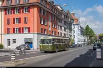 Betriebstag BERNMOBIL historique am 23. Juni 2019.<br>
FBW Unterflurbus 157 an der Mittelstrasse.