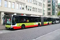 Hochbahn Hamburg Mercedes Benz Citaro 1 Facelift G Wagen 7917 am 15.07.19 in Hamburg Rathaus