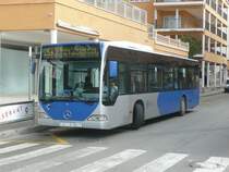 24.11.08,MB-CITARO der EMT Nr.030 an der Platja de Palma auf Mallorca/Spanien.