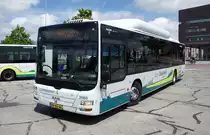 Niederlande / Bus Zeeland / Bus Middelburg: MAN Lion's City CNG (Wagen 2960) von Connexxion (Transdev Niederlande), aufgenommen im Juli 2019 am Bahnhof von Middelburg (Hauptstadt der niederländischen Provinz Zeeland).