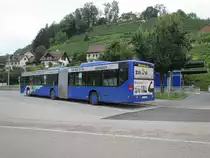 VZO - Mercedes Citaro Nr. 25 an der Haltestelle der Linie 970 am Bahnhof Feldbach am 31.7.19
