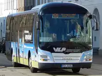 MAN Lion's Regio der Verkehrsgesellschaft Ludwigslust-Parchim mbH in Schwerin am 02.08.2016
