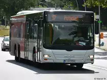 B-AA 3316 ist am 05.08.2018 für die S-Bahn Berlin GmbH als SEV unterwegs. Aufgenommen wurde ein MAN Lion's City / Bahnhof Wannsee.