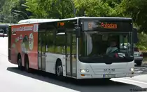 B-AA 3316 ist am 05.08.2018 für die S-Bahn Berlin GmbH als SEV unterwegs. Aufgenommen wurde ein MAN Lion's City / Bahnhof Wannsee.