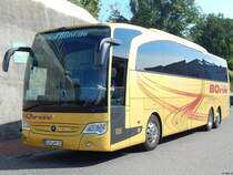 Mercedes Travego von Bohr aus Deutschland im Stadthafen Sassnitz am 20.08.2016