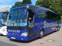 Mercedes Travego von Berchtold aus Deutschland im Stadthafen Sassnitz am 22.08.2016