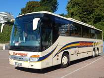 Setra 416 GT-HD von Schelges aus Deutschland im Stadthafen Sassnitz am 10.09.2016