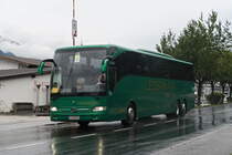 Schienenersatzverkehr für S-Bahn wegen Neubau Vomperbachbrücke, Mercedes-Benz Tourismo von Ledermair in Kolsass. Aufgenommen 7.8.2019.