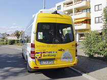 Der neue Shuttlebus der BVG verbindet Schulzendorf und Teile Zeuthens mit dem Berliner Nahverkehr. Hier ein BerlKönig BC (Linie 740) am U-Bahnhof Rudow am 23.08.2019.