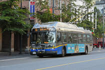 New Flyer Trolleybus E40LFR 2174, auf der Linie 16, unterwegs in Vancouver. Die Aufnahme stammt vom 06.08.2019.