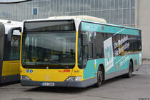 B-V 1600 stehen auf dem Betriebshof Indira-Gandhi-Straße. Aufgenommen am 22.09.2018 / Mercedes Benz Citaro Facelift.