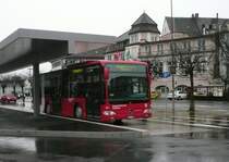 Stadtbus Rapperswil-Jona, 8640 Rapperswil SG, Nr. 201: MB 530 Citaro K (Facelift, 10,5 m) ZH 745'201 (Verkehrsbetriebe Z�richsee Oberland VZO, 8627 Gr�ningen ZH) am 10. Dezember 2008 anl�sslich der Er�ffnung der neuen Busstation Rapperswil Bahnhof
