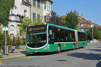 Mercedes Citaro 7006, auf der Linie 34, bedient die Haltestelle Rütimeyerplatz. Die Aufnahme stammt vom 27.08.2019.