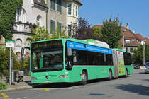 Mercedes Citaro 727, auf der Linie 34, bedient die Haltestelle Rütimeyerplatz. Die Aufnahme stammt vom 27.08.2019.