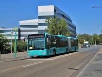 ICB Mercedes Benz Citaro 2 G Wagen 438 am 31.08.19 in Frankfurt Blustspendedienst