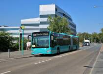 ICB Mercedes Benz Citaro 2 G Wagen 432 am 31.08.19 in Frankfurt Blustspendedienst