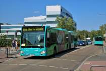 ICB Mercedes Benz Citaro 2 G Wagen 417 am 31.08.19 in Frankfurt Blustspendedienst