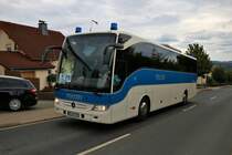 Bundespolizei Mercedes Benz Tourismo am 08.09.19 beim Tag der offenen Tür in Hünfeld 