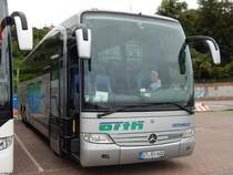 Mercedes Travego von Orth aus Deutschland im Stadthafen Sassnitz am 23.09.2017