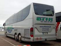 Mercedes Travego von Orth aus Deutschland im Stadthafen Sassnitz am 23.09.2017