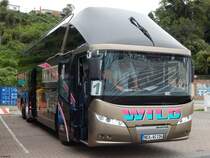 Neoplan Starliner von Wild aus Deutschland im Stadthafen Sassnitz am 23.09.2017