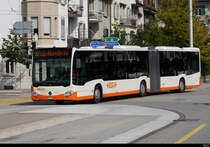 BSU - Mercedes Citaro  Nr.33  SO  189033 unterwegs auf der Linie 5 bei der zufahrt zu den Haltestellen vor dem Bahnhof in Solothurn am 14.08.2019