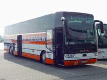 Van Hool TX17 von Janssen Reisen aus Deutschland im Stadthafen Sassnitz am 24.09.2017
