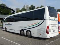 Mercedes Travego von Althoff aus Deutschland im Stadthafen Sassnitz am 24.09.2017