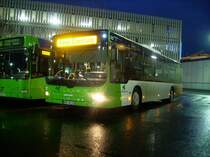 DIe vier neuen Solowagen der Stadtwerke Hamm sind da. Hier Hako 22 am Pausenplatz an der Poststra�e.