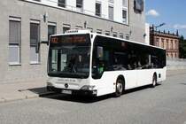 Stadtbus Kaiserslautern: Mercedes-Benz Citaro Facelift der SWK - Stadtwerke Kaiserslautern GmbH, aufgenommen im August 2019 am Hauptbahnhof in Kaiserslautern.