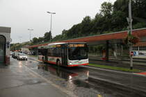 Regobus Nr. 5 (MAN A20 Lion's City Ü) am 8.9.2019 beim Bhf. Herisau