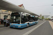 BLWE Nr. 2 (Mercedes Citaro C2 O530) am 14.9.2019 beim Bhf. Wattwil