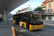 Postauto/PU PAUT SG 286 654 (MAN/Göppel A66 Lion's Midi) am 14.9.2019 beim Bhf. Wattwil