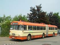 Hier ein historisches Fahrzeug der Arbeitsgemeinschaft Nahverkehr Dortmund e.V. beim Pendelverlehr zum Tag der Offenen T�r der Vestischen in Bottrop.